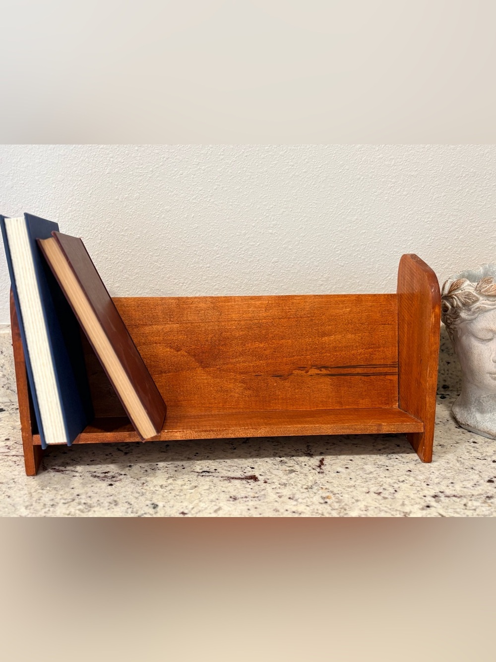 Solid Wood Book Display Shelf / Wall Shelf – Rustic Traditional - Picture 2 of 9